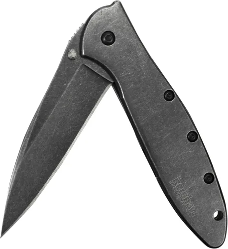 Miniatura 5 de Kershaw - Cuchillo de bolsillo para puerros, hoja de acero inoxidable 14C28N de 3 pulgadas, cuchillo asistido por resorte, EDC plegable