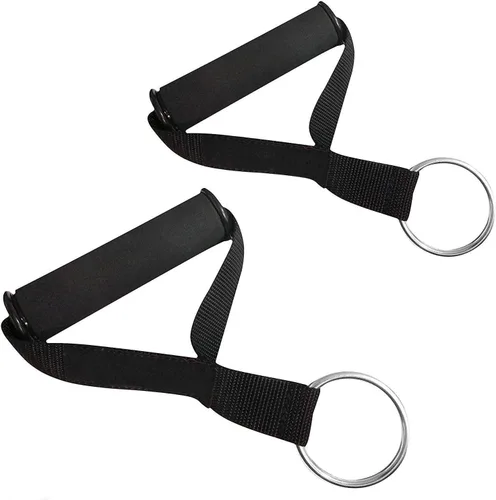 Manijas para hacer ejercicio, superresistentes, con sólidos núcleos fabricados con ABS, con asideros ultraanchos de espuma, con anillas en forma de