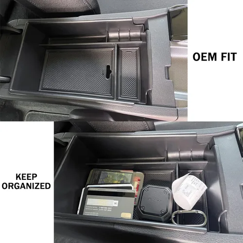 Miniatura 4 de Organizador de consola central compatible con Hyundai Sonata 2020 2021 2022 2023 Accesorios, Sonata N-Line/Limited Bandeja de Inserción Rojo