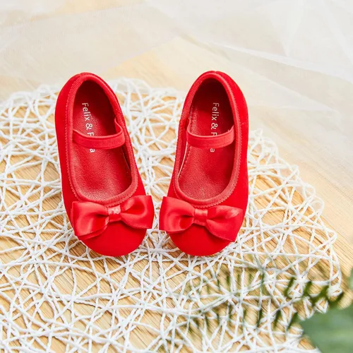 Miniatura 3 de Felix & Flora - Zapatos bajos de vestir con flores para niña pequeña, tipo bailarina, para fiesta, escuela o boda