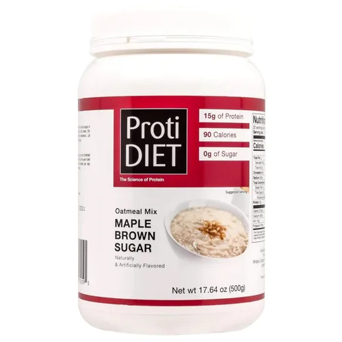 Miniatura 9 de ProtiDIET Avena Instantánea de Plátano y Nuez Alta en Proteína - Sin Gluten, Rica en Fibra, Baja en Azúcar - Proteína para el Desayuno Fácil de Nuez