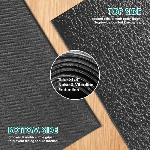 Miniatura 7 de Large Exercise Mat, 8' x 6'/8' x 4'/6' x 4' Extra Durable Workout Mats for Home Gym Flooring, High-Density Gym Mats Cardio Mat for Jump Rope, MMA