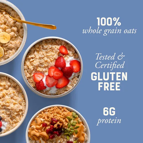 Miniatura 6 de Bob's Red Mill Avena enrollada anticuada sin gluten, 32 onzas (paquete de 4), sin gluten, sin OMG, grano entero, vegano, kosher