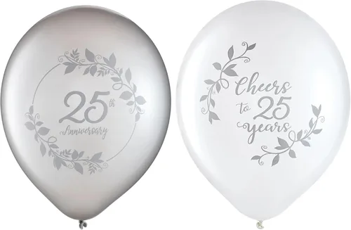 Miniatura 2 de Globos de látex de feliz aniversario (paquete de 15) – 12 pulgadas – Diseño elegante, perfectos para celebraciones, ocasiones especiales, eventos