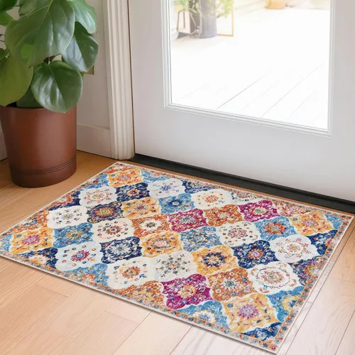 Miniatura 56 de KILOCOCO Alfombra de Pasillo 2x6, Alfombra de Pasillo Marroquí Súper Suave Lavable para Pasillo de Entrada, Alfombra de Cocina de Pasillo de Lana
