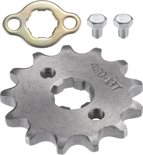 X AUTOHAUX 1 juego de 420 estilos 13 dientes 0.669 in ID motocicleta piñón delantero motor apto para motocicleta 50cc 70cc 110cc 125cc motocicleta