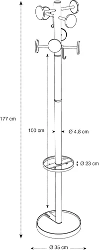 Miniatura 3 de ALBA Innovador soporte de pie para piso, BlackPMSTAN3N
