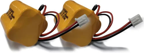 Miniatura 2 de Paquete de 2 baterías de repuesto de Ni-CD de 4.8 V para MK Power MH29673, CUSTOM-196, Dantona BL93NC484, BST D-2/3AA400MAH, OSA162 ANIC1361 Luz
