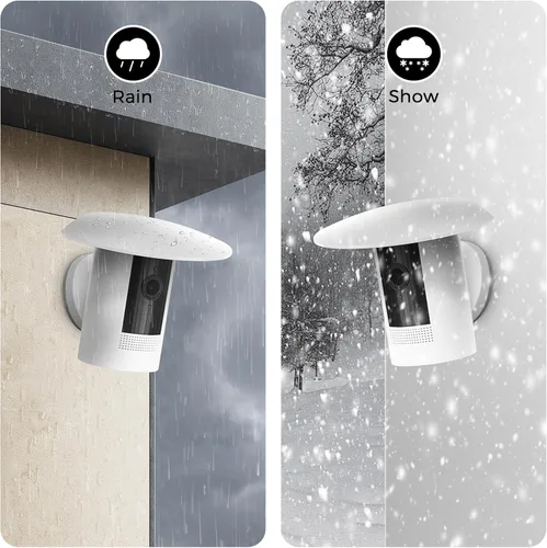 Miniatura 3 de Cubierta de sombra para cámara de sol y lluvia para cámara Ring Stick Up Cam – Protector de capó de cámara impermeable resistente a los rayos UV