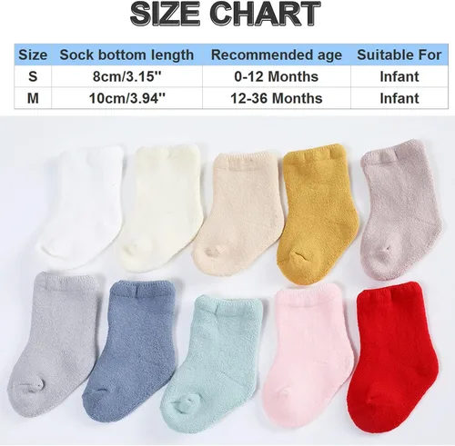 Miniatura 5 de Calcetines de invierno para niños, cálidos, largos, para niños y niñas, calcetines de piso de princesa