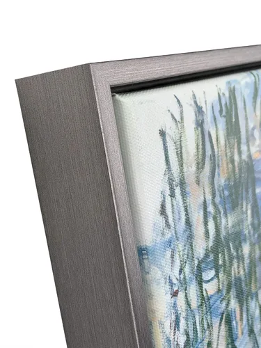 Miniatura 4 de Wieco Art Lienzo enmarcado para pared, impresión de nenúfares de Claude Monet, pinturas de reproducción, lienzo moderno, arte de pared