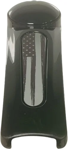 Miniatura 5 de Kustom Cycle Parts ¡Inserción de tablero premium aftermarket en bandera americana negra y gris! Se ajusta a Harley Davidson 2008-2020 Street Glides