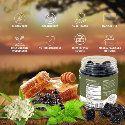 Miniatura 3 de Gomitas Allergy Defense – Delicioso, sin gluten, suplemento herbario sin gelatina con potentes beneficios de alergia hecho de ingredientes orgánicos