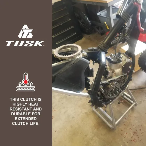 Miniatura 5 de Tusk El kit de embrague incluye placas de fricción y placas de acero con resortes resistentes compatibles con Yamaha Raptor 660 2001-2005/XT600