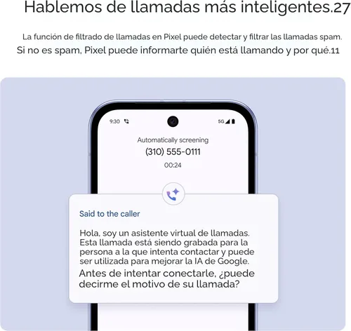 Miniatura 7 de Google Pixel 9a con Gemini - Smartphone Android desbloqueado con cámara increíble y edición de fotos con IA, batería para todo el día y seguridad