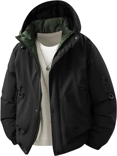 Miniatura 5 de Chaqueta de snowboard para hombre, impermeable, con aislamiento, para invierno, con capucha, ropa de montaña, con forro polar, carga de trabajo