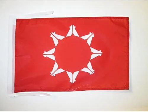 Miniatura 536 de Bandera de México AZ FLAG, 45.7 x 30.5 cm, con cordones - Pequeñas banderas mexicanas de 30 x 45 cm - Bandera de 45.7 x 30.5 cm