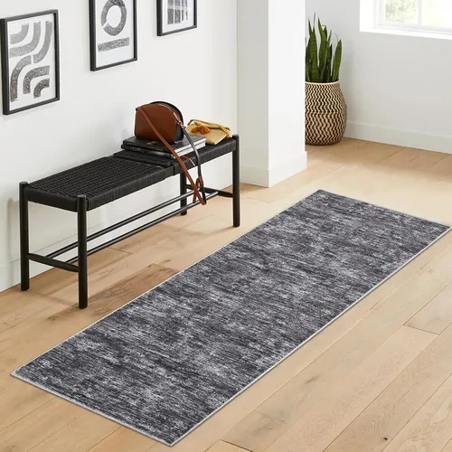 Miniatura 59 de RUGSREAL - Tapete pequeño de 2x3 con base de goma, resistente a las manchas, moderno, color liso, contemporáneo lavable, para la entrada, sala