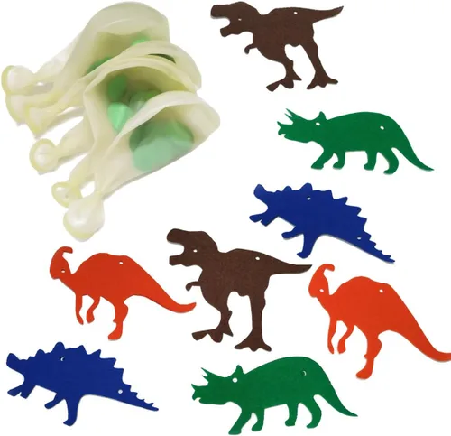 Miniatura 4 de Cartel de feliz cumpleaños con temática de dinosaurio, decoración de fiesta, juego de suministros de fiesta del mundo jurásico para fiestas
