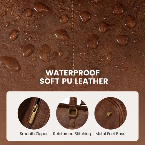 Miniatura 6 de LOVEVOOK Bolsa para Laptop para Mujeres, Bolsa de Mano para Laptop de 15.6 Pulgadas para Mujeres, Bolsas de Mano de Trabajo de Cuero Vintage
