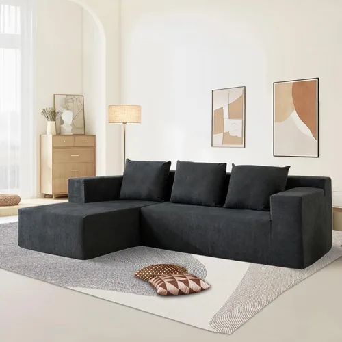 Miniatura 8 de Nigoone Sofá cama plegable de espuma viscoelástica con cojín, silla reclinable, sofá cama individual convertible para invitados, futón, funda Azul