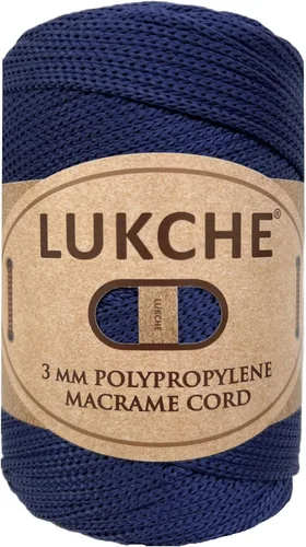 Miniatura 13 de Cordón de macramé de poliéster premium de 3 mm (134.72 metros), (250 g) 100% cuerda de macramé de polipropileno, hilo de crochet de macramé colorido