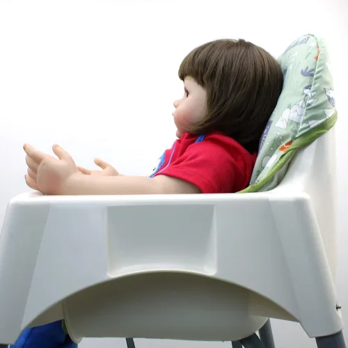 Miniatura 3 de ZARPMA Fundas de asiento de algodón para silla alta IKEA Antilop, superficie de algodón y acolchado, diseño de bosque plegable para silla de bebé