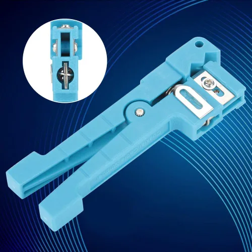 Miniatura 8 de Bewinner Kit profesional de pelacables de fibra óptica y pelacables coaxiales, 45-162 y 45-163 para cortar eficientemente, multimodo y varias