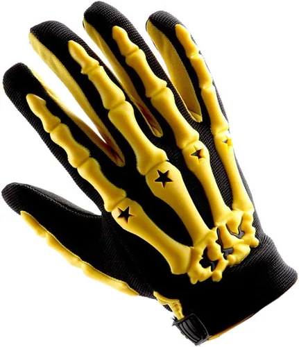 Miniatura 10 de Guantes adultos de motocross 1Storm para motocicleta, BMX, MX, ATV, bicicleta todoterreno, bicicleta, modelo de esqueleto para ciclismo