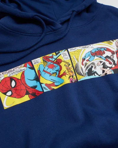 Miniatura 2 de Marvel Sudadera con capucha de vellón Avengers para hombre, Capitán América, Hulk, Iron Man, Spider-Man, Venom
