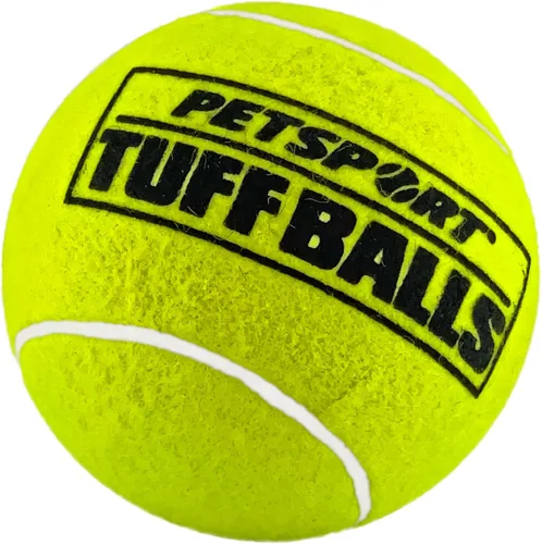 Miniatura 2 de PetSport Giant Tuff Ball - Pelotas de tenis gigantes para perros, ideales para aburrimiento y masticadores agresivos, pelotas de tenis para perros