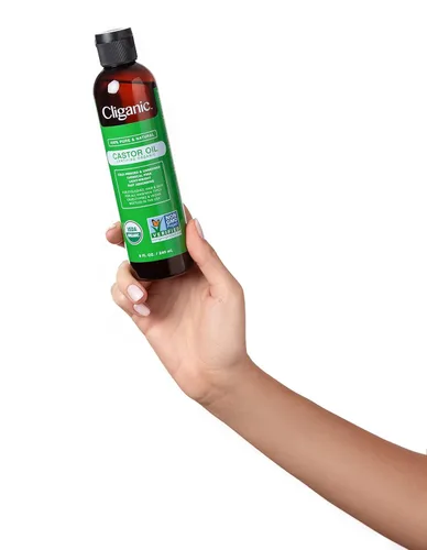 Miniatura 6 de Cliganic Aceite de ricino orgánico, 100% puro (6oz con kit de pestañas) – Para pestañas, cejas, cabello y piel