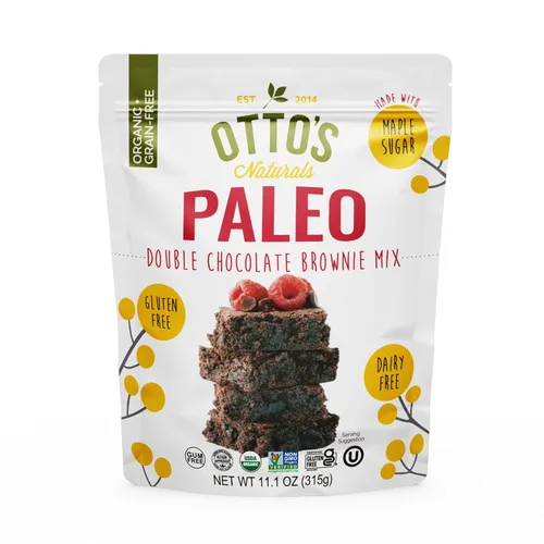 Miniatura 11 de Mezcla de brownie clásica sin granos de Otto's Naturals, 11.1 Oz., Libre de los 9 principales alérgenos, harina de yuca orgánica, sin gluten,