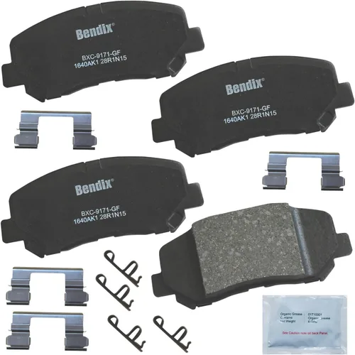 Miniatura 312 de Pastillas de freno delanteras cerámicas Bendix Priority1 CFC2302 para Hyundai Elantra 2021, Sonata 2022-2020, Kia K5 2023-2021