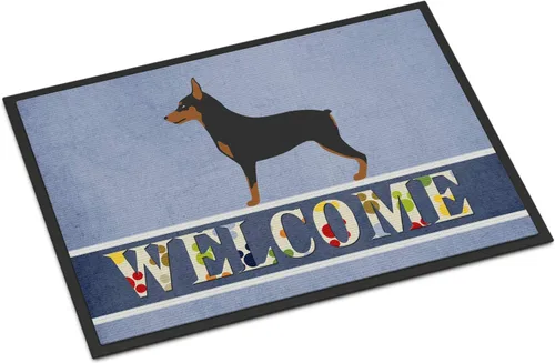 Miniatura 45 de Caroline's Treasures BB8321JMAT - Felpudo de bienvenida Berger Picard de 24 x 36 pulgadas, tapete azul para puerta delantera, para interiores
