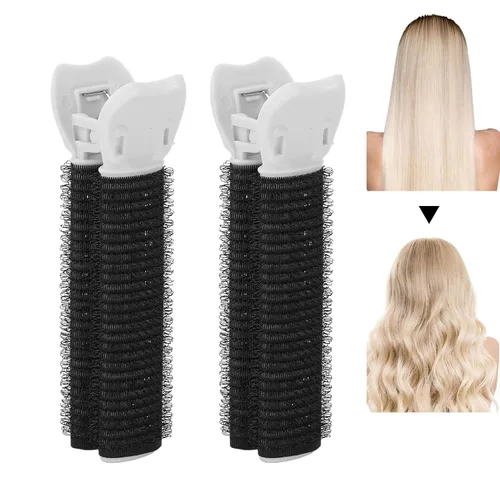 Miniatura 4 de ZASCHMOY - 2 rodillos de volumen para el cabello, clip para rizador, pinzas de raíz de cabello voluminizadoras, herramienta de peinado para mujeres