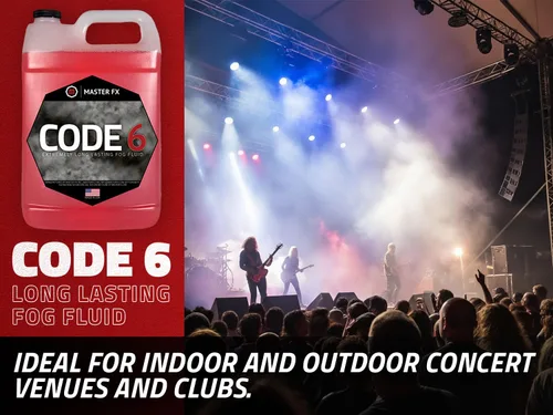Miniatura 3 de Master FX Code 6 Fog Juice - Líquido a base de agua extremadamente duradero, de alto rendimiento, inodoro para máquinas de niebla de 400 a 1500 W