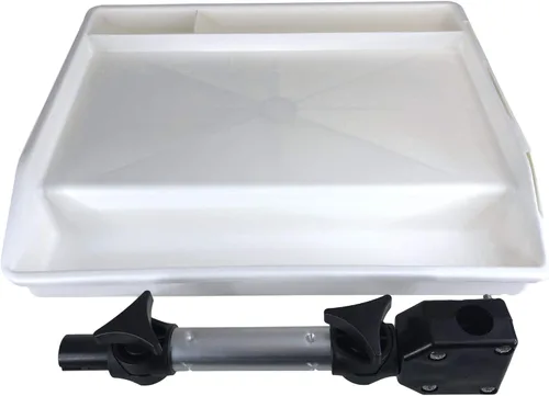 Miniatura 4 de Pactrade Marine Tabla de corte de cebo de mesa de filete blanco de pesca Monte de un solo carril