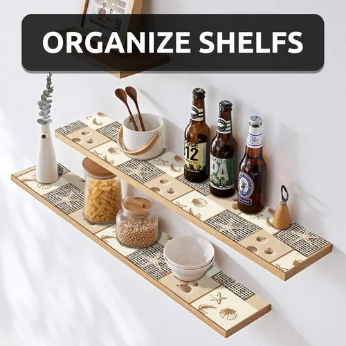 Miniatura 2 de FIFTY FEET 12x120 Pulgadas Revestimiento para Estanterías para Gabinetes de Cocina, Revestimiento para Cajones de PVC para Cómoda Antideslizante