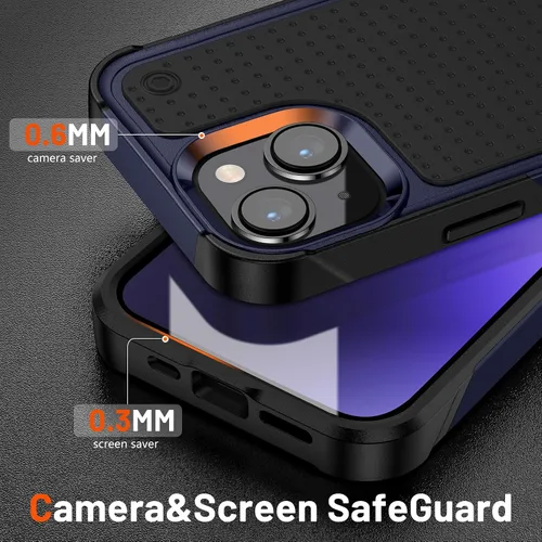 Miniatura 207 de Jeylly Funda para iPhone SE/Funda para iPhone 5S, Exterior de Plástico Duro que Absorbe Golpes + Interior de Silicona de Goma Defensor contra