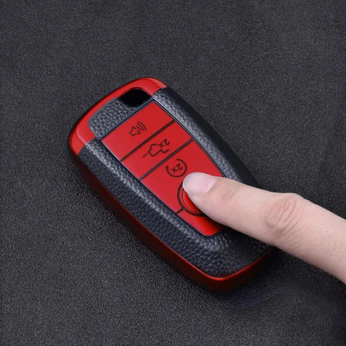 Miniatura 2 de ELOHEI para Ford Funda para Llavero, Funda Protectora Blanda de TPU para Llavero para Ford Fusion F150 F250 F350 F450 F550 Edge Explorer Escape Negro
