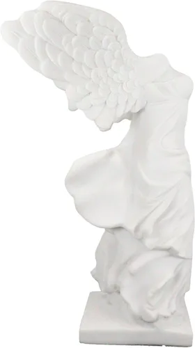 Miniatura 3 de Ebros - Estatua de la victoria de samotracia con alas grandes, 10.5 pulgadas de alto, figura de diosa griega romana Victoria, artefacto de ruina