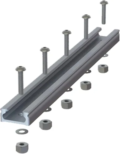 Miniatura 2 de YakAttack GTTL90 GearTrac - Soporte de riel de carga superior de aluminio de 4 pulgadas Riel compacto para accesorios de kayak Servicio medio