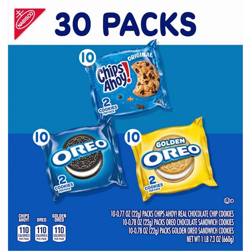 Miniatura 13 de NABISCO Sweet Treats - Paquete variado de galletas OREO, Variedad de galletas Nabisco Sweet Treat, 30