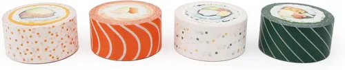 Miniatura 4 de Suck UK Washi Tape - Cinta adhesiva de sushi - Papelería japonesa - Suministros para álbumes de recortes - Cintas adhesivas novedosas - Suministros