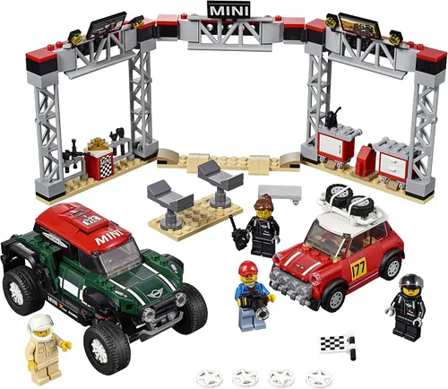 Miniatura 2 de LEGO Speed Champions 1967 Mini Cooper S Rally y 2018 MINI John Cooper Works Buggy 75894 Kit de construcción (481 piezas)