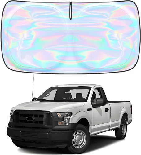 Miniatura 12 de Parasol para parabrisas Rivian R1S R1T 2022-2026 – Parasol compatible con Rivian R1S R1T plegable para ventana delantera, protector de visera solar