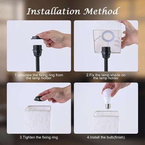 Miniatura 5 de Lámpara de mesa táctil para dormitorio, lámpara de noche regulable continua con puertos USB C+A y 3 temperaturas de color, luz de mesita de noche
