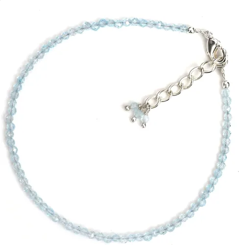 Miniatura 18 de Gempires - Pulseras de cuentas de piedras preciosas hechas a mano, ligeras, de cristal, para uso diario, hipoalergénicas, de 8 pulgadas, chapadas