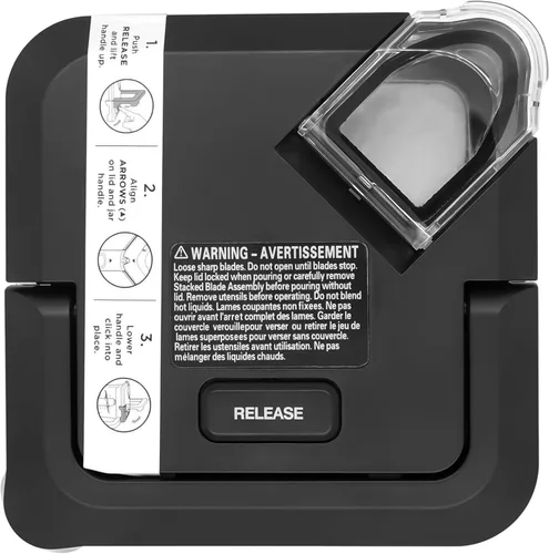 Tapa de bloqueo de repuesto compatible con Ninja BL660 BL770 NJ601AMZ Licuadora 72oz XL Lanzador Nuevo modelo, repuesto NEWER Square Top Cover para